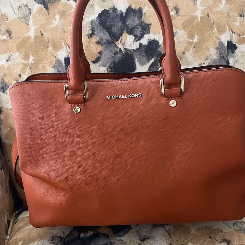 Michael Kors Brown Leather Satchel